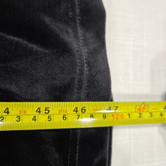 Vintage Shenanigans Black Velvet Dress Embroider Flower Fairy Grunge Whimsygoth - Picture 6 of 6